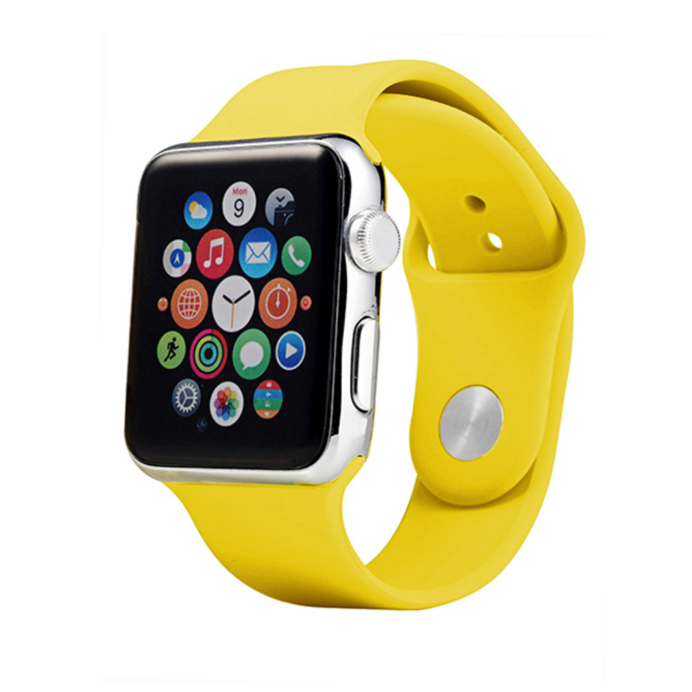 New Apple Watch Silicone Band Yellow